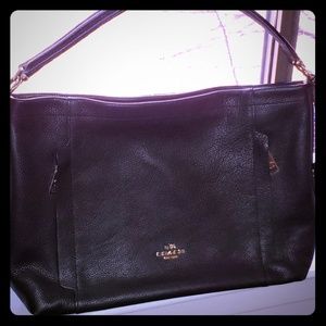 Coach genuine leather boho bag.